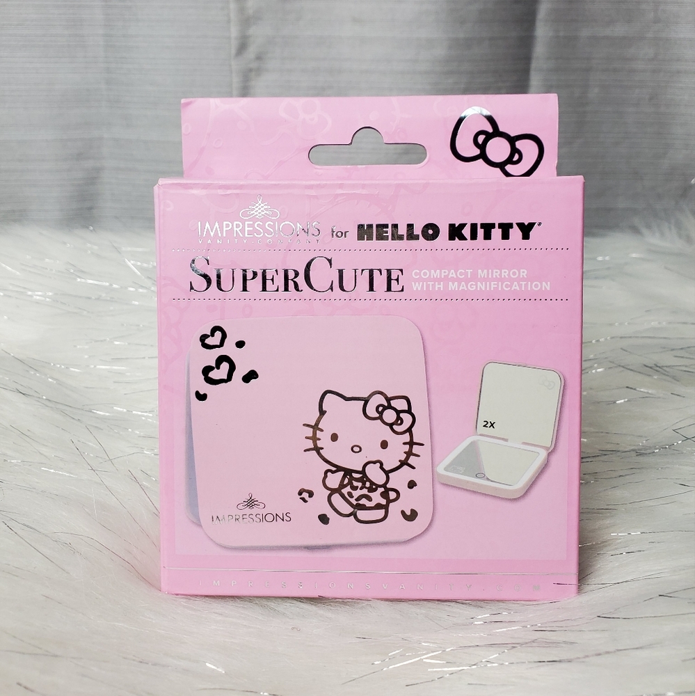 IMPRESSIONS FOR HELLO KITTY pink super cute compact mirror